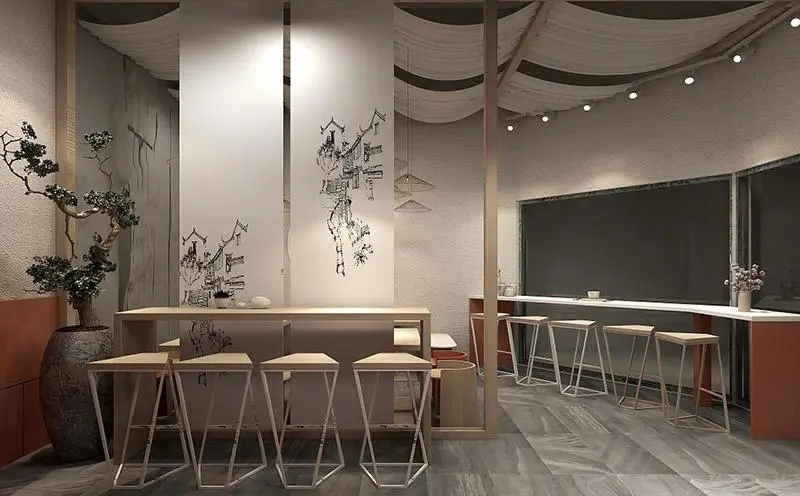 色彩搭配，營造獨特餐飲氛圍
